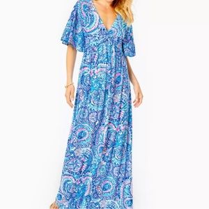 Lilly Pulitzer Minka maxi dress size 2 Commotion in the Ocean